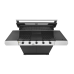 BMG1251BB Beef Eater 1200 Series Black Enamel 5 Burner BBQ & Trolley with Side Burner
